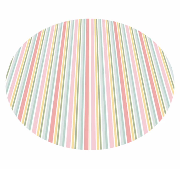 Vibrant striped arrangement striped vinyl carpet - TenStickers