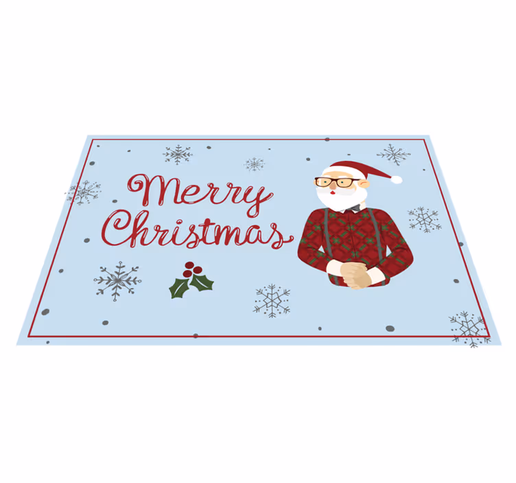 Jolly Santa Greeting halloween vinyl carpet - TenStickers