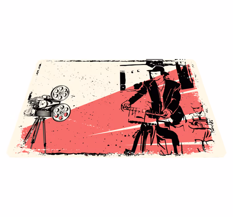 Classic Film Scene vintage vinyl carpet - TenStickers