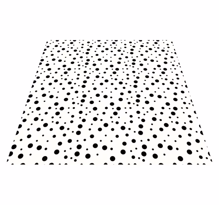 BLACK DOT PATTERN striped vinyl carpet - TenStickers