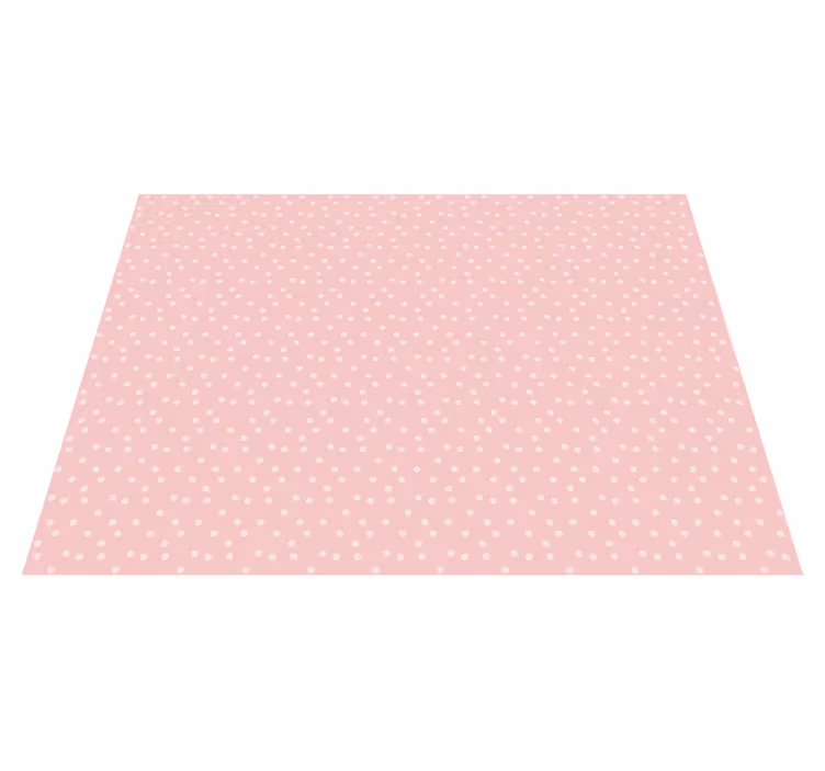 Pink polka dots nursery vinyl carpet - TenStickers