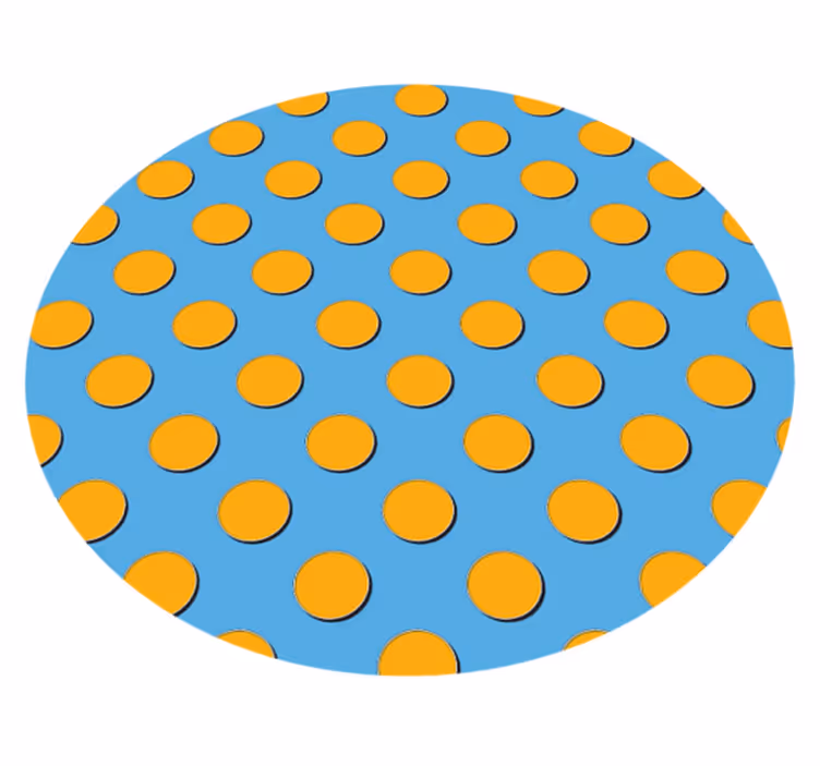 Bright Polka Dots geometric vinyl carpet - TenStickers