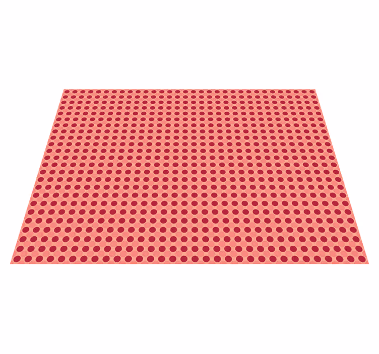 Polka Dot Motif kids vinyl carpet - TenStickers