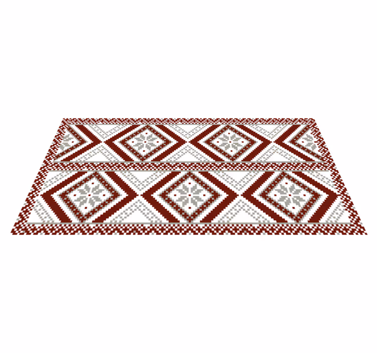 Intricate Geometric Patterns mosaic vinyl carpet - TenStickers