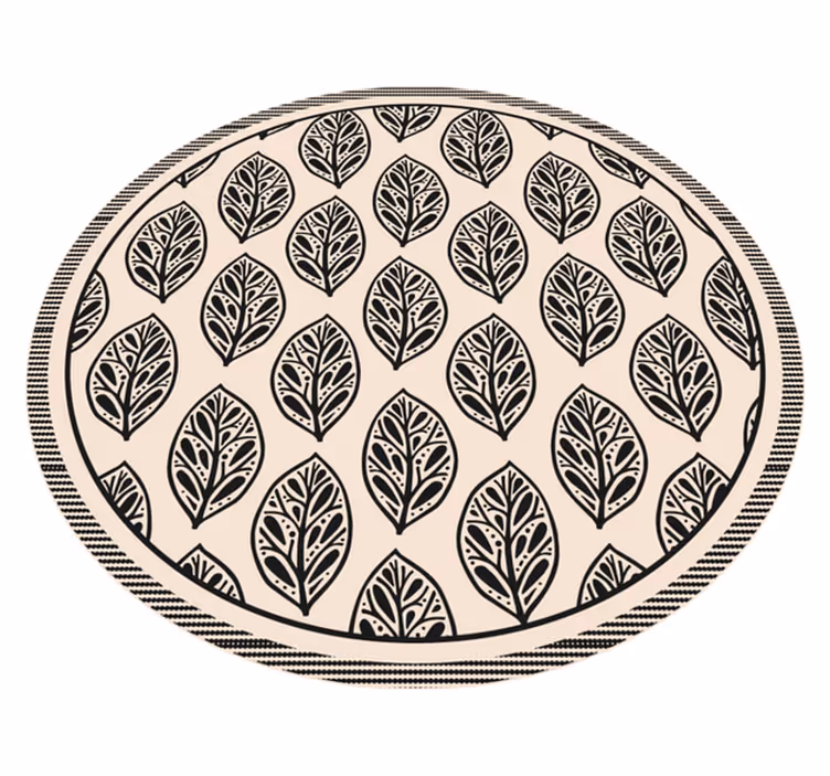Leaf Pattern nature vinyl carpet - TenStickers