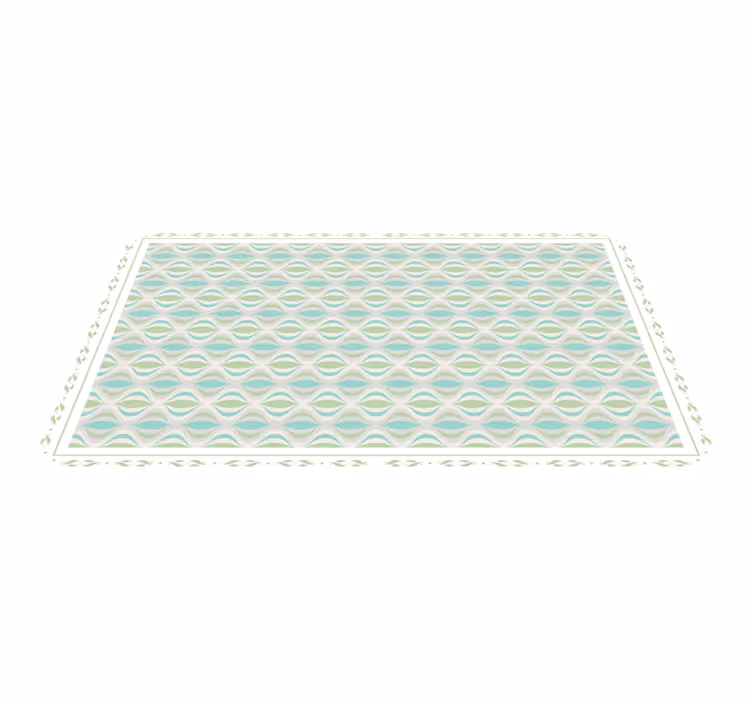 Curvy Motif tile vinyl carpet - TenStickers