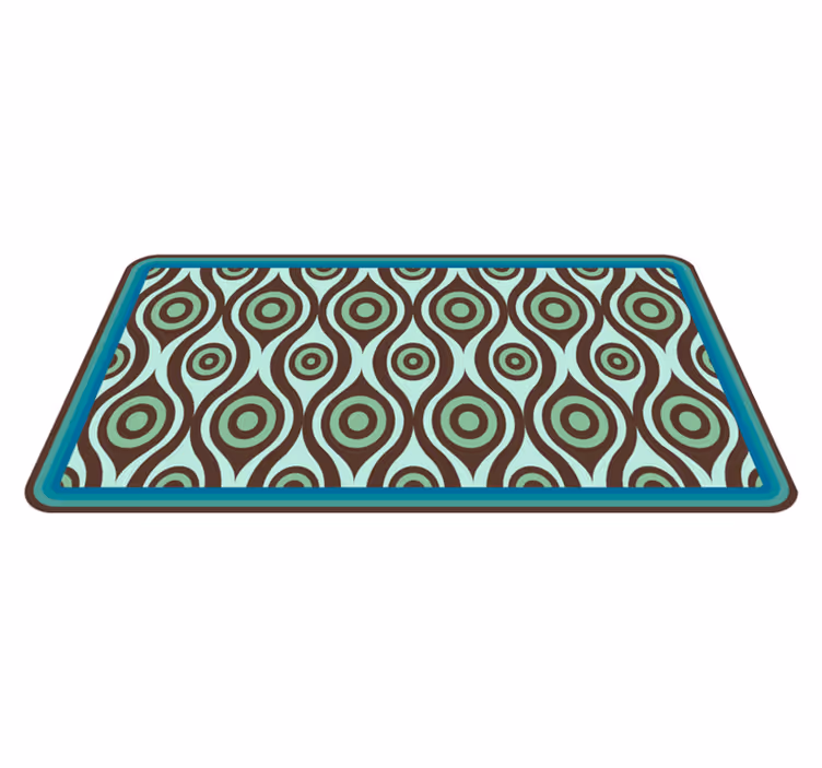Swirl Pattern Inspiration mosaic vinyl carpet - TenStickers
