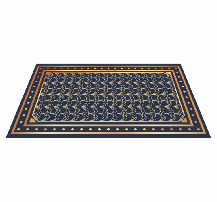 Elegant Wave Patterns geometric vinyl carpet - TenStickers
