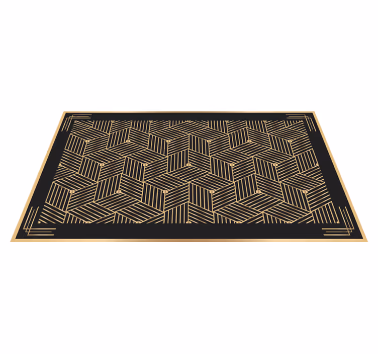 Stylish Patterned geometric vinyl carpet - TenStickers
