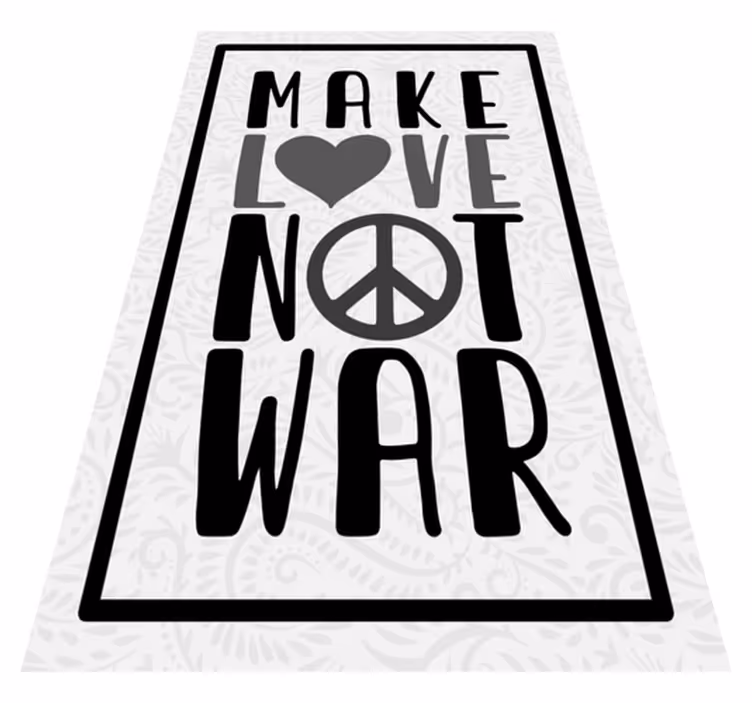 Make love not custom vinyl carpet - TenStickers