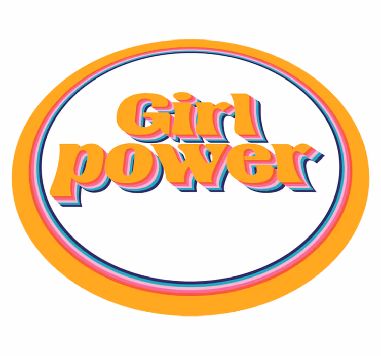 Girl power custom vinyl carpet - TenStickers