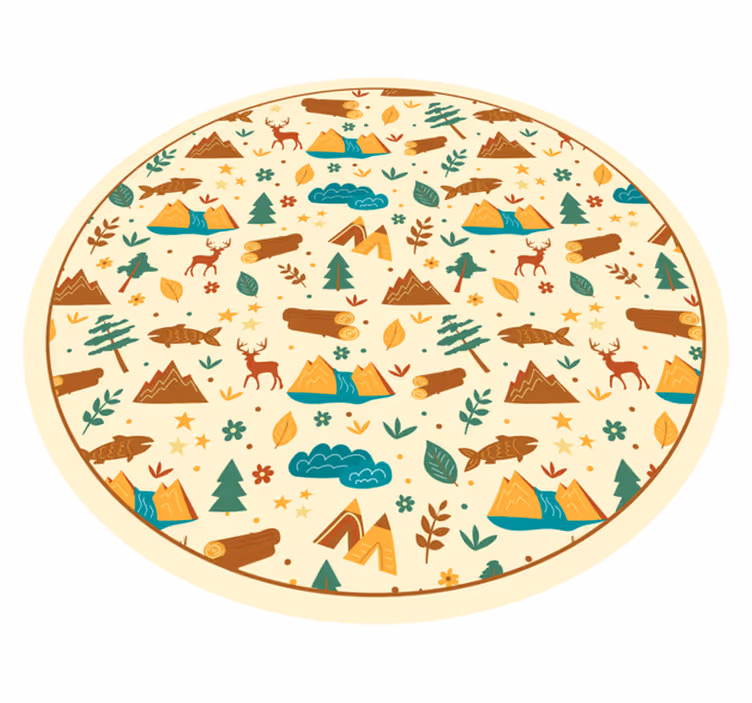 OUTDOOR ADVENTURE SCENERY nature vinyl carpet - TenStickers