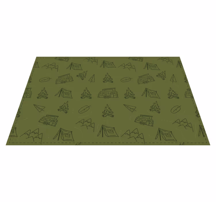 Camping Adventure Theme nature vinyl carpet - TenStickers