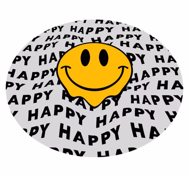 Happy Smile Graphic teen vinyl carpet - TenStickers