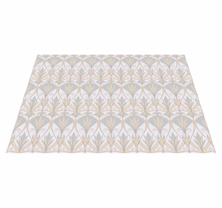 Elegant Floral Inspiration minimalist vinyl carpet - TenStickers