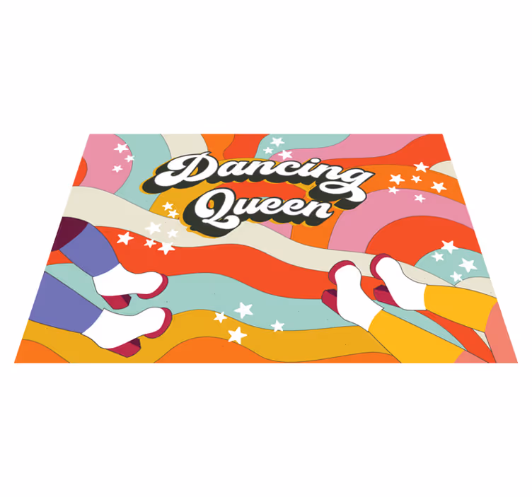 Dancing queen pattern kids vinyl carpet - TenStickers