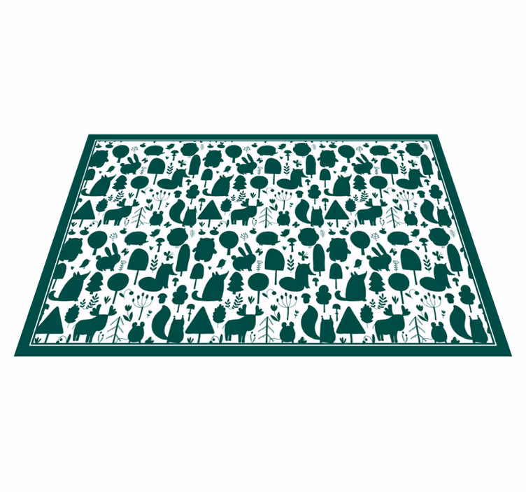 Nature Outlines nature vinyl carpet - TenStickers