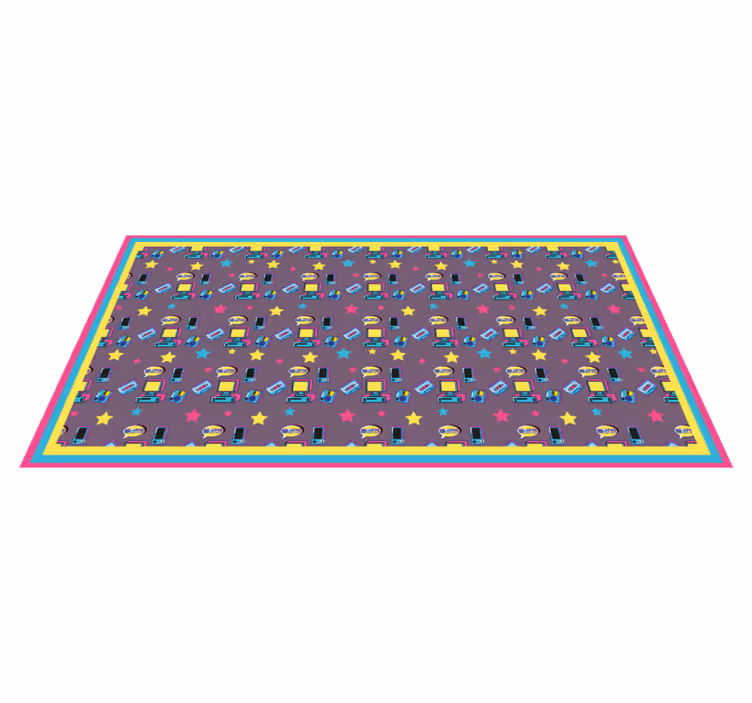 Colorful Tech Toys kids vinyl carpet - TenStickers