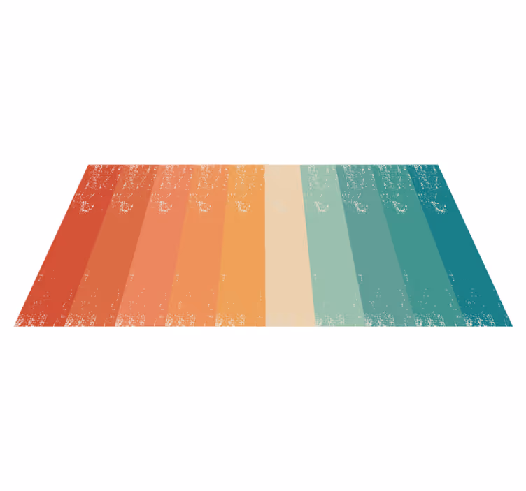 Colorful Striped Layers minimalist vinyl carpet - TenStickers