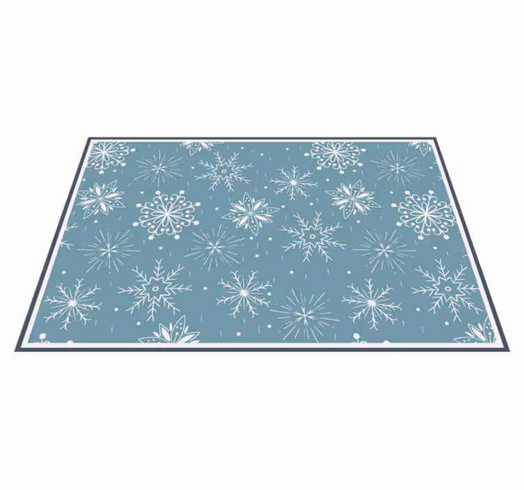 Snowflake Style Christmas vinyl carpet - TenStickers