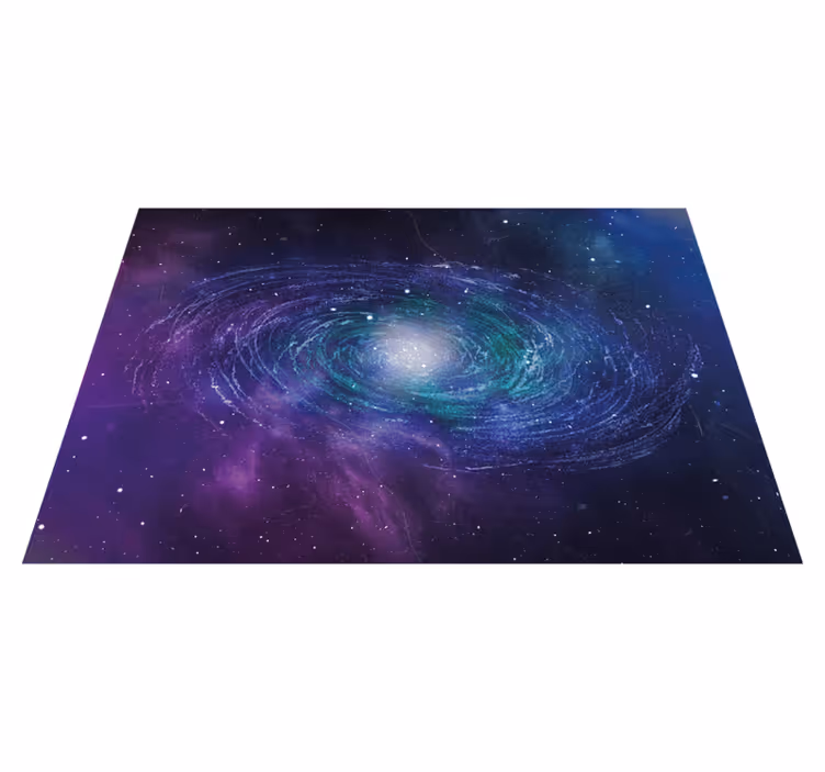 Galactic Swirl Pattern star vinyl carpet - TenStickers