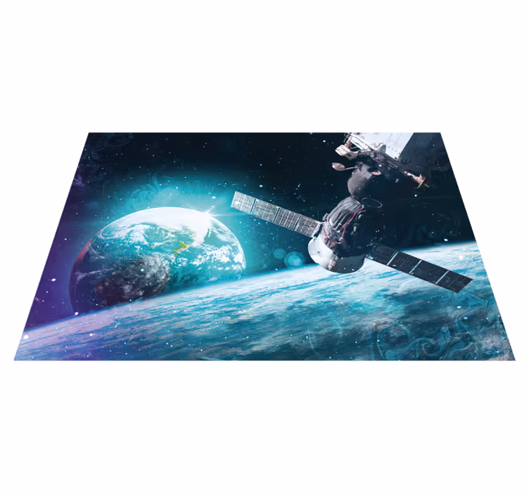 Galactic journey exploration star vinyl carpet - TenStickers