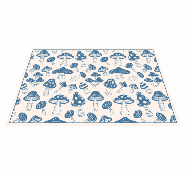 Fungi Patterned Chic nature vinyl carpet - TenStickers