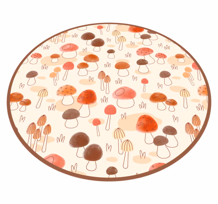 Mushroom Concept nature vinyl carpet - TenStickers