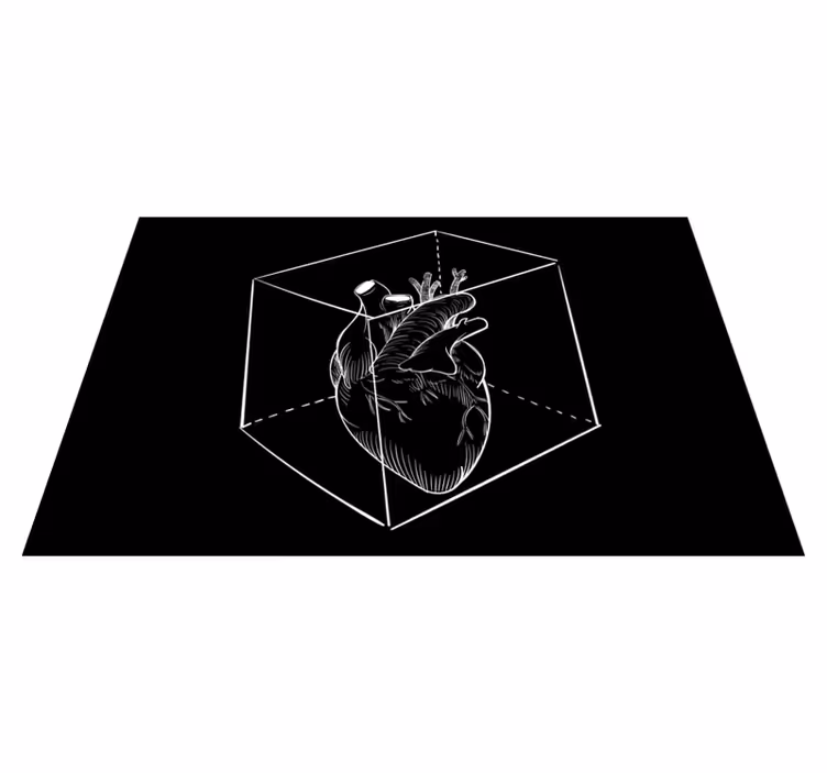 Heart Illustration modern vinyl carpet - TenStickers