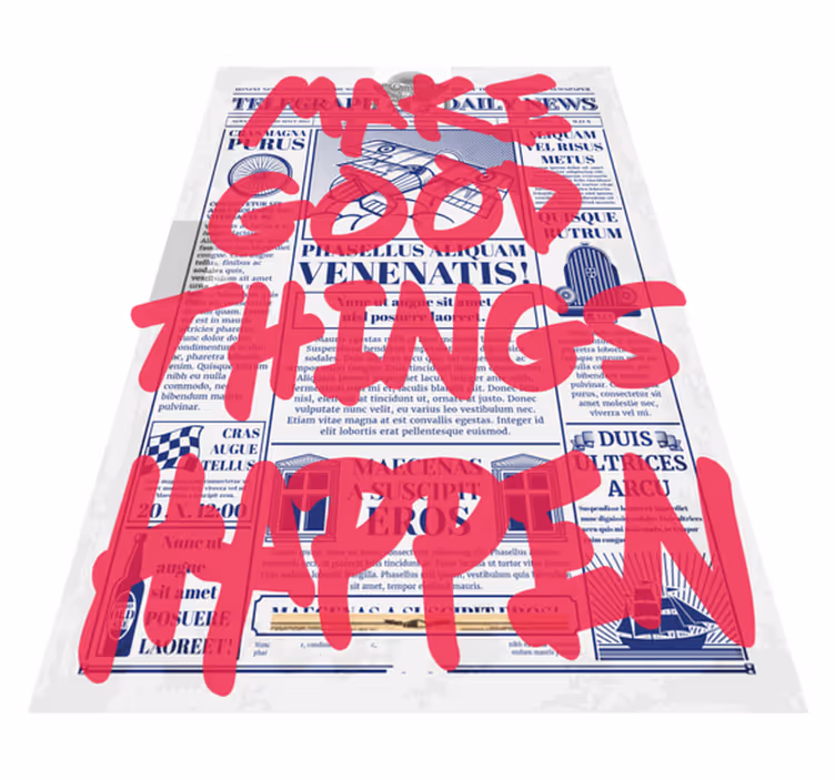 Make Good Things custom vinyl carpet - TenStickers