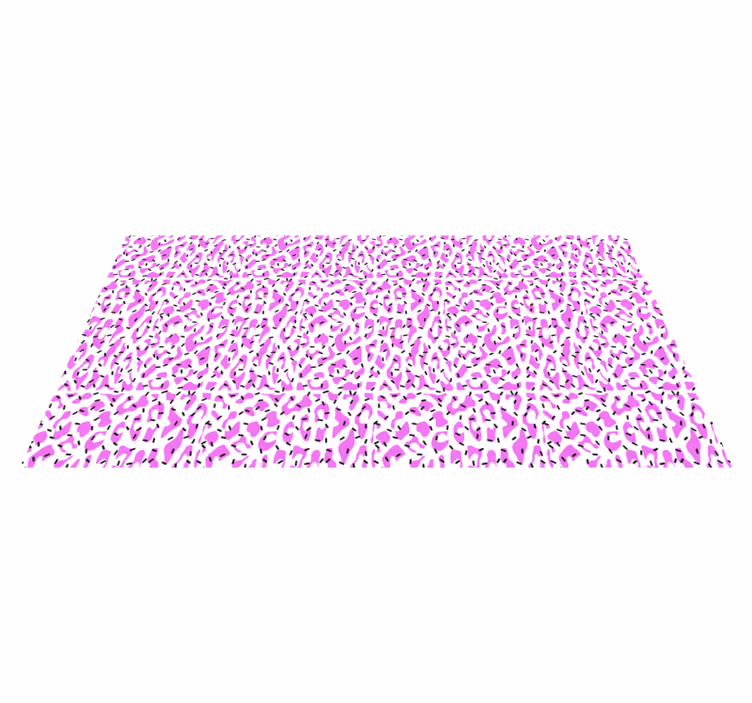 Fuchsia leopard pattern animal print vinyl carpet - TenStickers