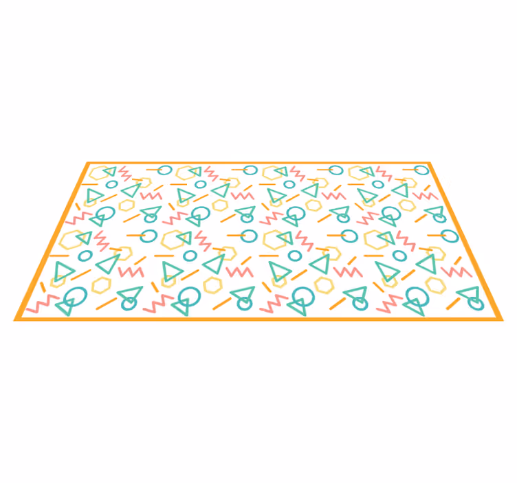 Colorful Shape Patterns kids vinyl carpet - TenStickers