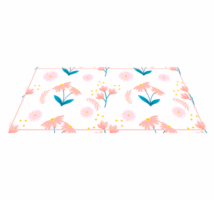 Floral spring bloom floral vinyl carpet - TenStickers