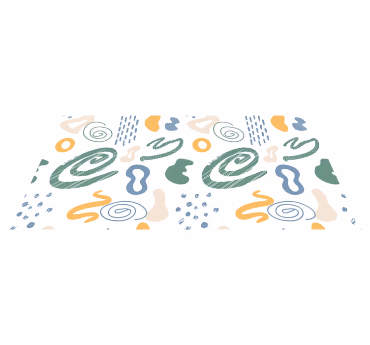 Abstract Swirl Patterns minimalist vinyl carpet - TenStickers