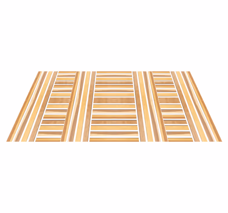 Stylish Wooden striped vinyl carpet - TenStickers