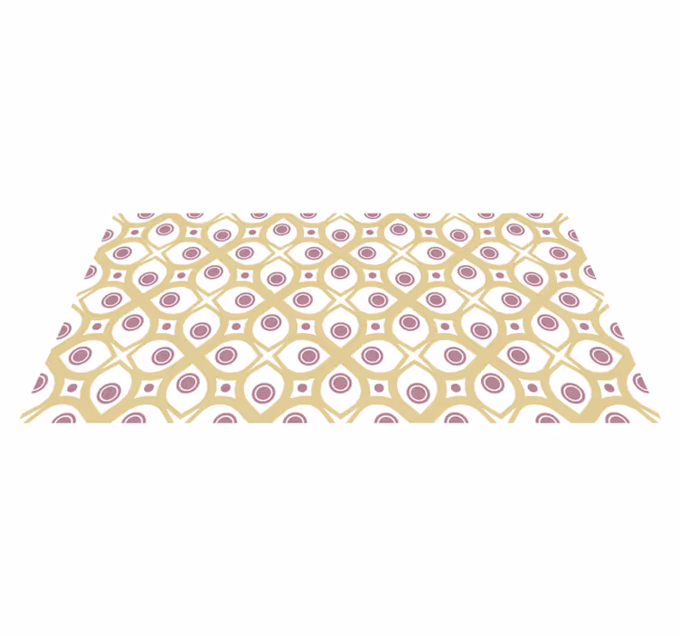 GEOMETRIC CIRCLES PATTERN mosaic vinyl carpet - TenStickers