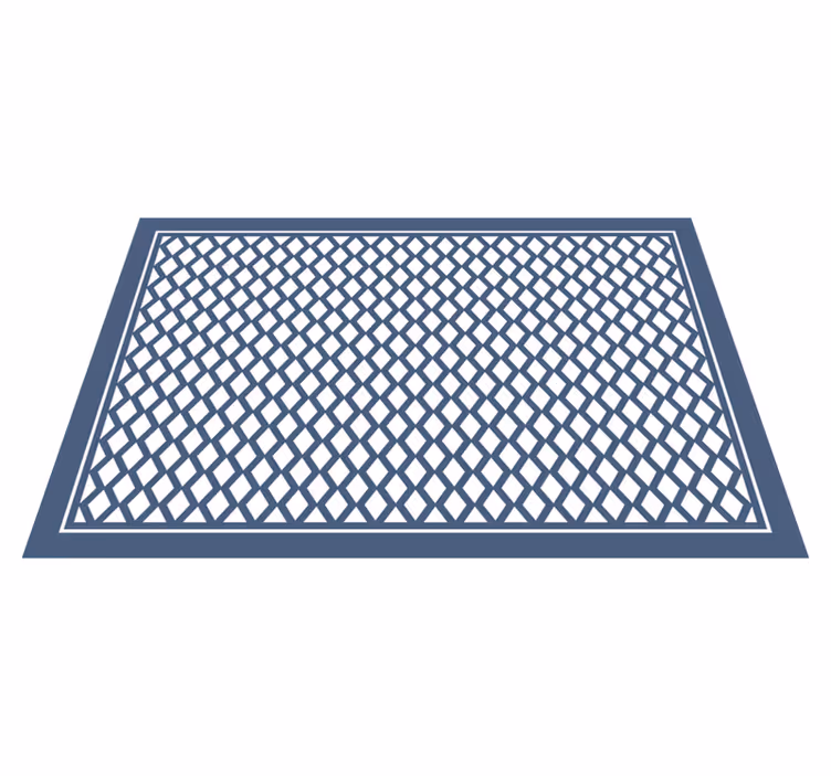 Chic Diamond Motif geometric vinyl carpet - TenStickers