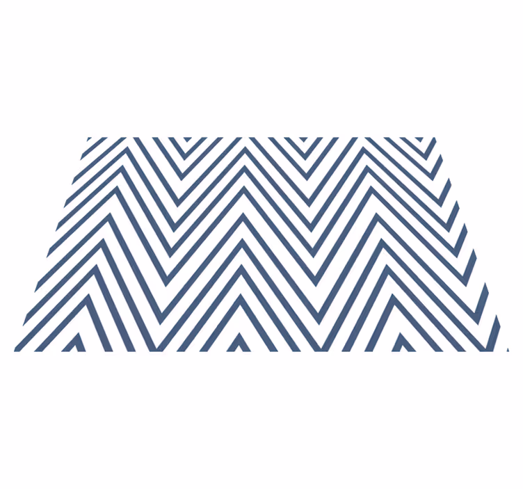 Bold Chevron Pattern geometric vinyl carpet - TenStickers