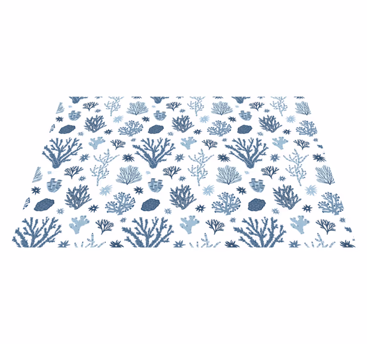 Coral Reef Pattern nature vinyl carpet - TenStickers