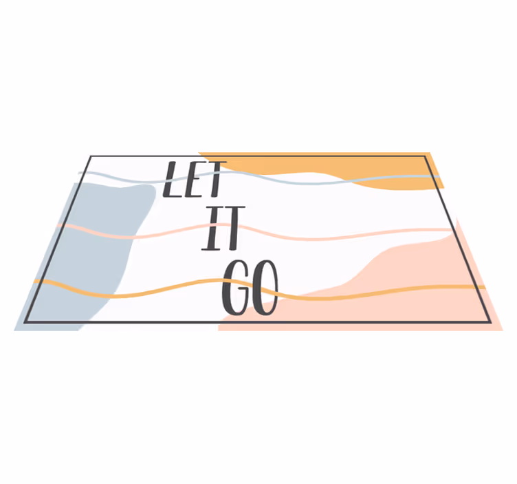 LET IT GO custom vinyl carpet - TenStickers
