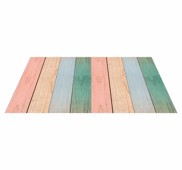 Pastel Plank Surface wood effect vinyl carpet - TenStickers