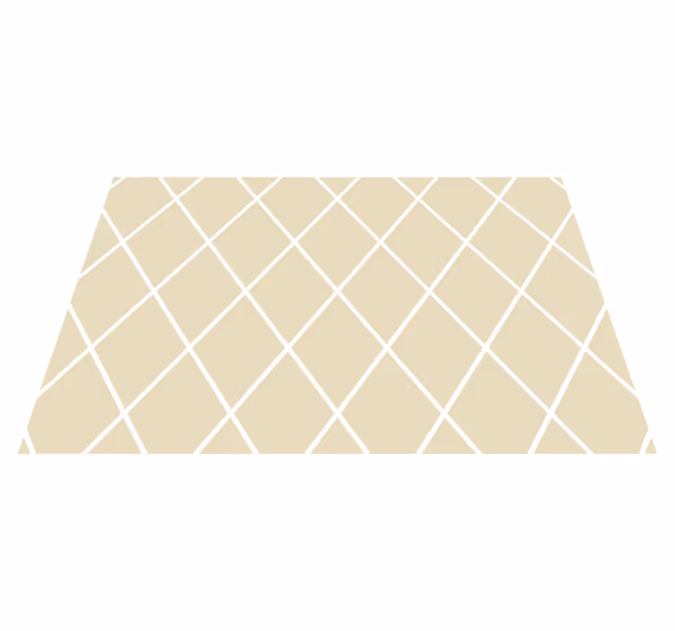 Diagonal cream lines living room vinyl carpet - TenStickers