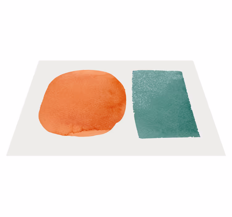 Abstract segments living room vinyl carpet - TenStickers