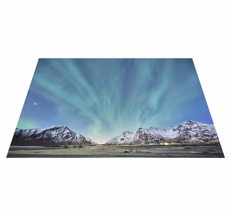 Northern Lights Beauty nature vinyl carpet - TenStickers