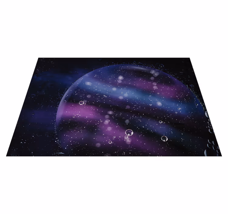 Cosmic bubble illusion star vinyl carpet - TenStickers
