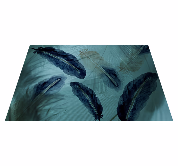 Leafy Tropical Oasis nature vinyl carpet - TenStickers