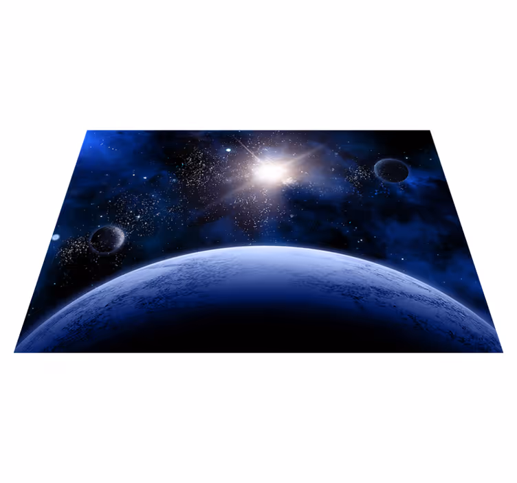 Cosmic starry scene kids vinyl carpet - TenStickers