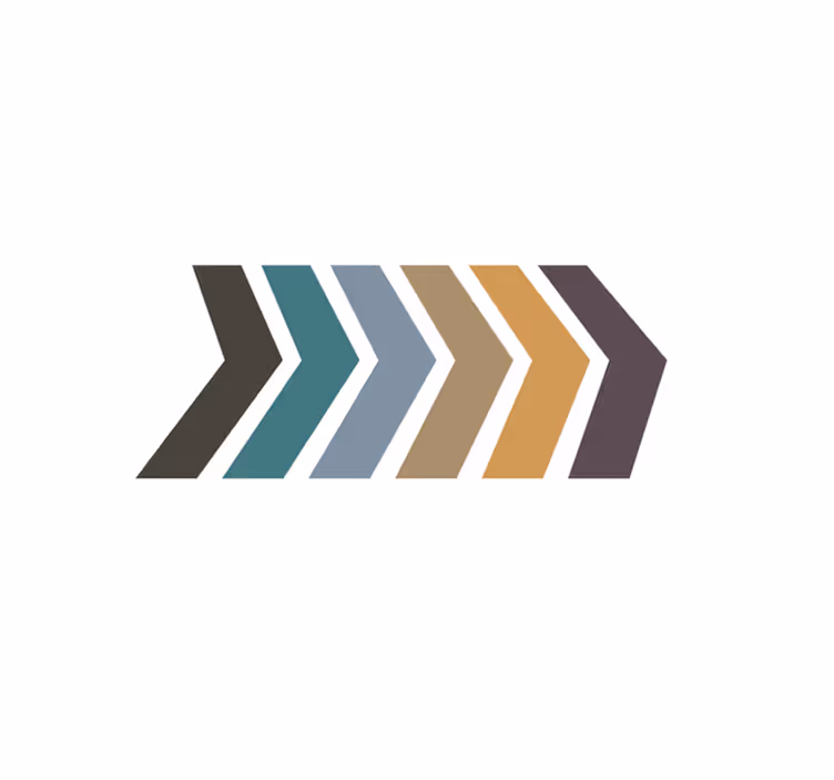 Chevron Pattern Stripes minimalist vinyl carpet - TenStickers