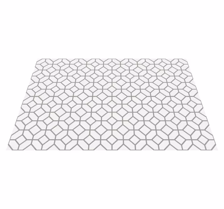 Honeycomb Arrangement tile vinyl carpet - TenStickers