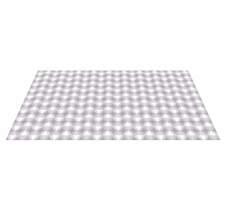 Round Geometric Motif mosaic vinyl carpet - TenStickers